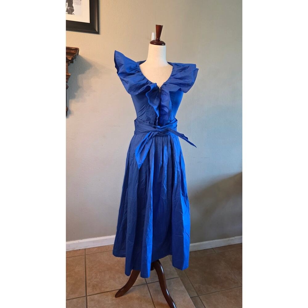 NWT Anne Fontaine Women's Hendayne Maxi Ruffled Dress SZ 36